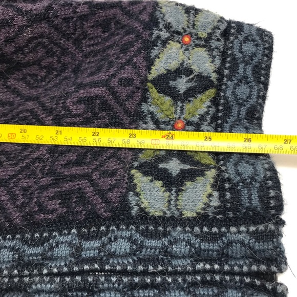 Alpaca Nature Purple Alpaca Wool Fully Lined Front Zip Sweater Jacket Size L - Picture 16 of 16